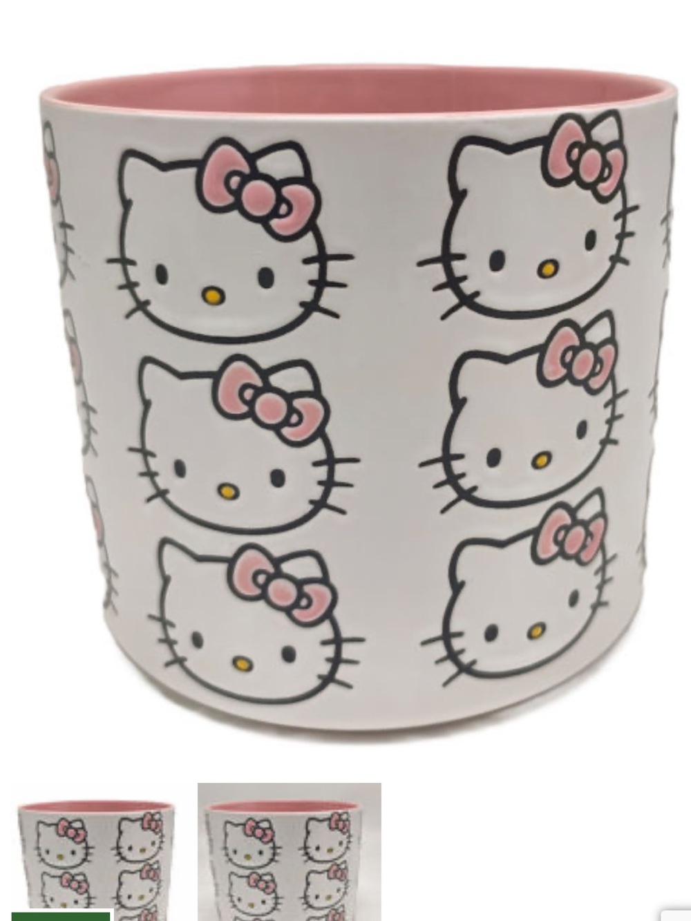 New Hello Kitty pink face planter-NWT